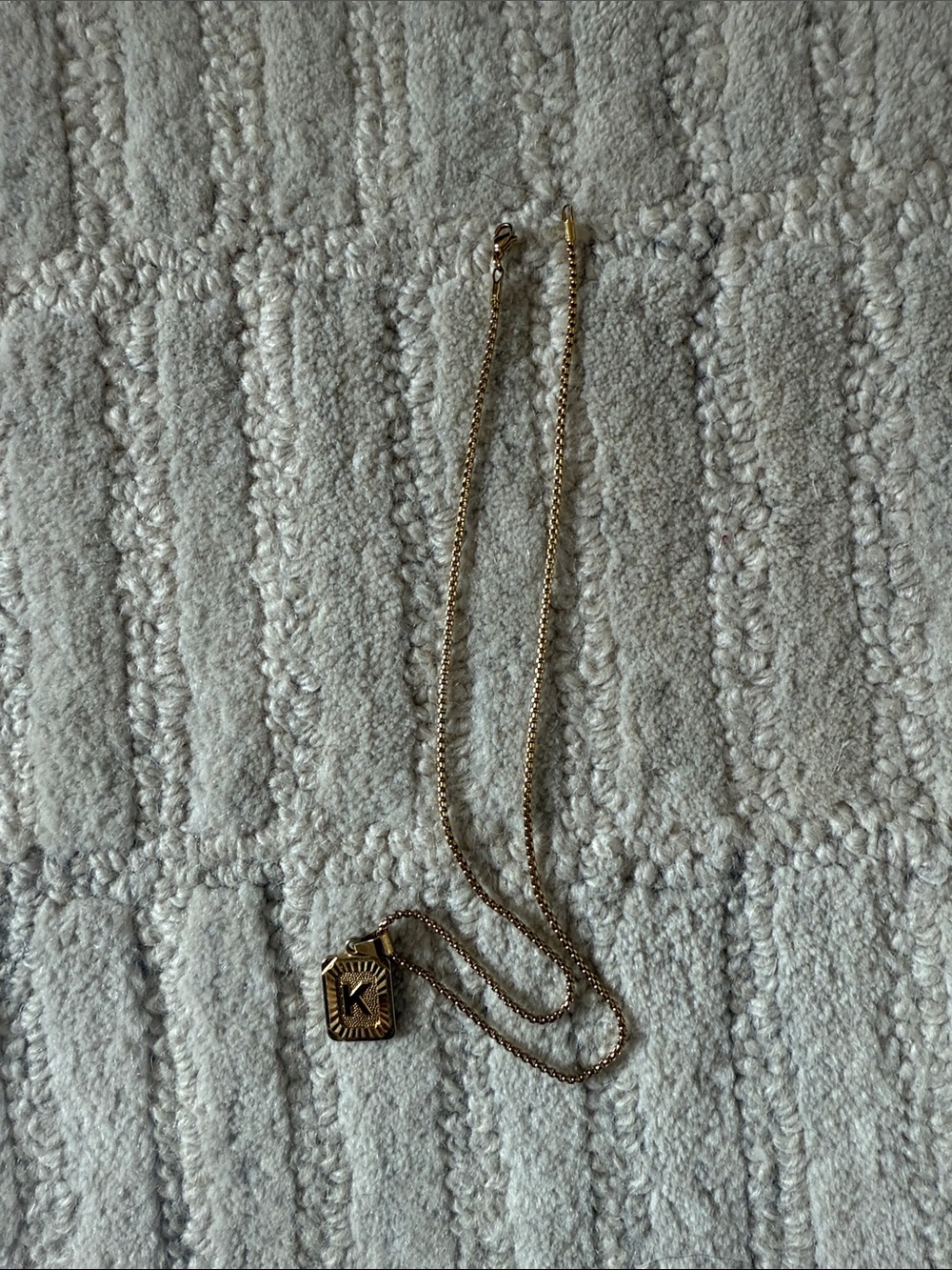 Anthropologie initial pendant
